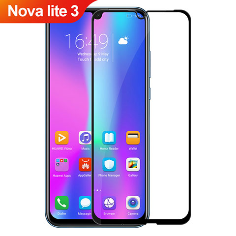 Pellicola in Vetro Temperato Protettiva Integrale Proteggi Schermo Film per Huawei Nova Lite 3 Nero