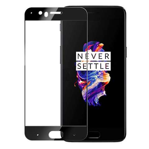 Pellicola in Vetro Temperato Protettiva Integrale Proteggi Schermo Film per OnePlus 5 Nero