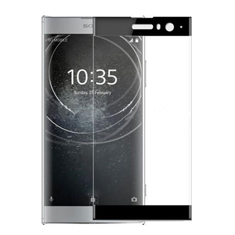 Pellicola in Vetro Temperato Protettiva Integrale Proteggi Schermo Film per Sony Xperia XA2 Plus Nero