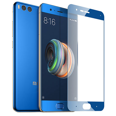 Pellicola in Vetro Temperato Protettiva Integrale Proteggi Schermo Film per Xiaomi Mi Note 3 Blu