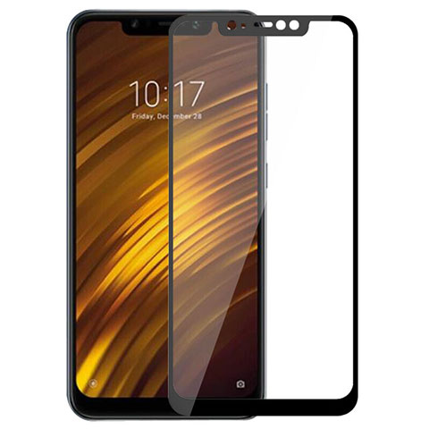 Pellicola in Vetro Temperato Protettiva Integrale Proteggi Schermo Film per Xiaomi Pocophone F1 Nero