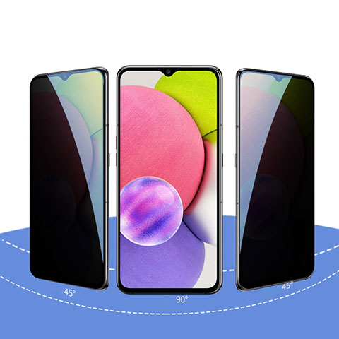 Pellicola in Vetro Temperato Protettiva Privacy Proteggi Schermo Film S09 per Samsung Galaxy A41 SC-41A Chiaro