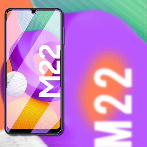Pellicola in Vetro Temperato Protettiva Proteggi Schermo Film T20 per Samsung Galaxy M22 4G Chiaro