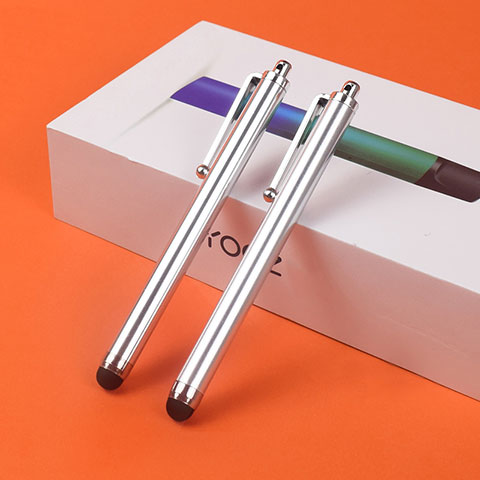 Penna Pennino Pen Touch Screen Capacitivo Universale 2PCS H03 Argento