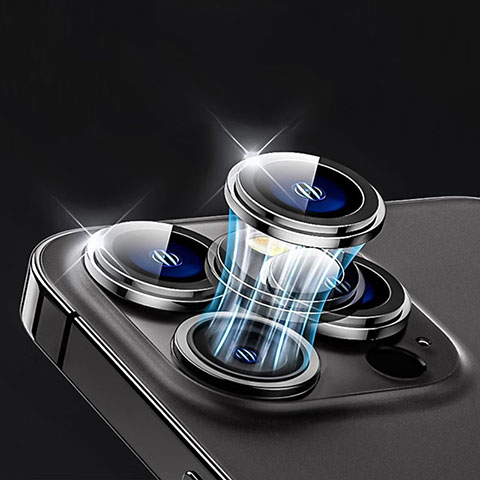 Protettiva della Fotocamera Vetro Temperato Proteggi Schermo M01 per Apple iPhone 15 Pro Nero