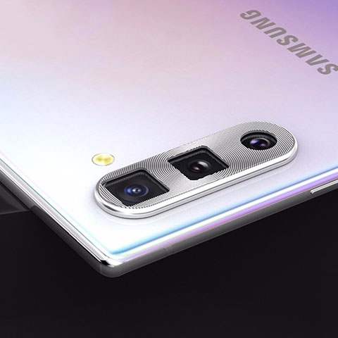 Protettiva della Fotocamera Vetro Temperato Proteggi Schermo per Samsung Galaxy Note 10 Argento