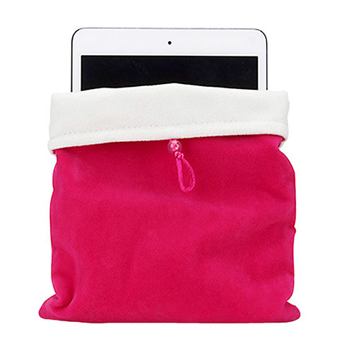 Sacchetto in Velluto Custodia Tasca Marsupio per Apple iPad Air 3 Rosa Caldo