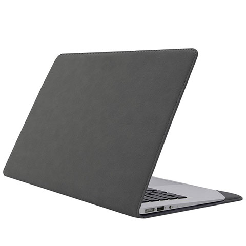 Sacchetto in Velluto Custodia Tasca Marsupio S01 per Huawei Matebook D14 (2020) Grigio Scuro