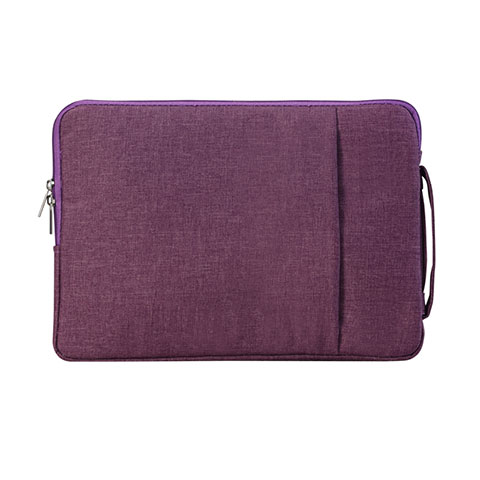 Sacchetto in Velluto Custodia Tasca Marsupio S02 per Samsung Galaxy Book Flex 13.3 NP930QCG Viola