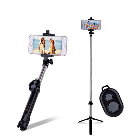 Sostegnotile Bluetooth Selfie Stick Allungabile Bastone Selfie Universale S24 Nero