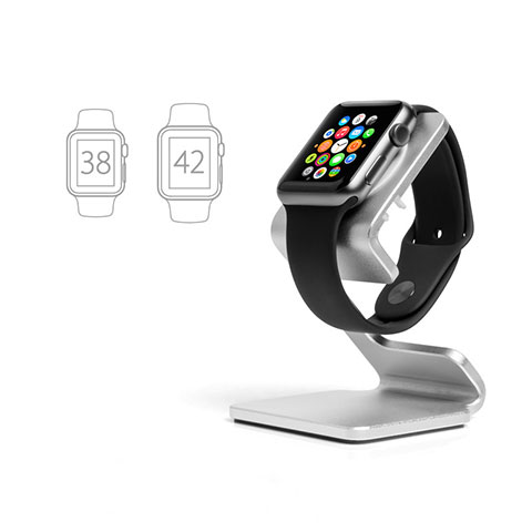 Supporto Di Ricarica Stand Docking Station C01 per Apple iWatch 4 44mm Argento