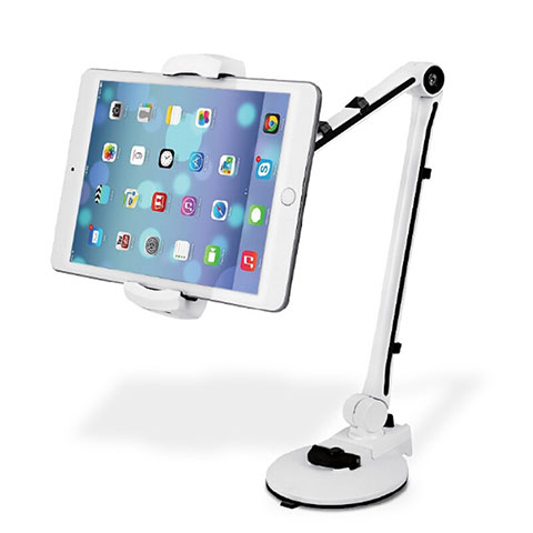 Supporto Tablet PC Flessibile Sostegno Tablet Universale H01 per Apple iPad Mini 6 Bianco