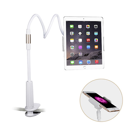 Supporto Tablet PC Flessibile Sostegno Tablet Universale T29 per Apple iPad Mini 3 Bianco