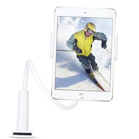 Supporto Tablet PC Flessibile Sostegno Tablet Universale T38 per Apple iPad Mini 3 Bianco