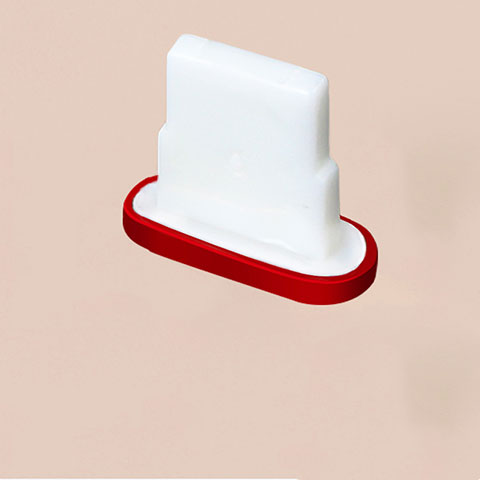 Tappi Antipolvere Anti-dust Lightning USB Jack Antipolvere J07 per Apple iPad New Air (2019) 10.5 Rosso