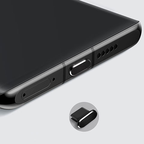 Tappi Antipolvere USB-C Jack Anti-dust Type-C Anti Polvere Universale H08 per Apple iPad Pro 12.9 (2021) Nero