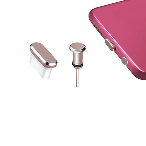 Tappi Antipolvere USB-C Jack Anti-dust Type-C Anti Polvere Universale H12 per Apple iPhone 16 Oro Rosa