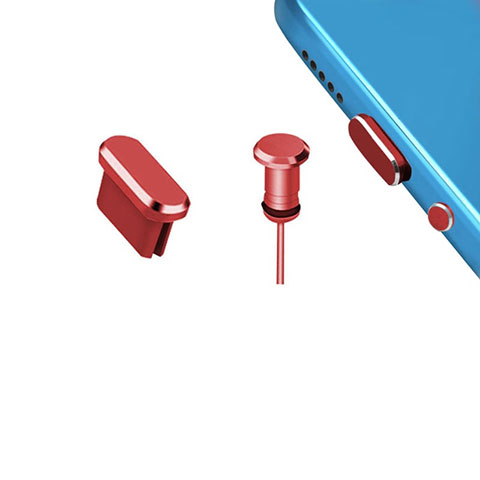 Tappi Antipolvere USB-C Jack Anti-dust Type-C Anti Polvere Universale H15 per Apple iPhone 16 Pro Rosso