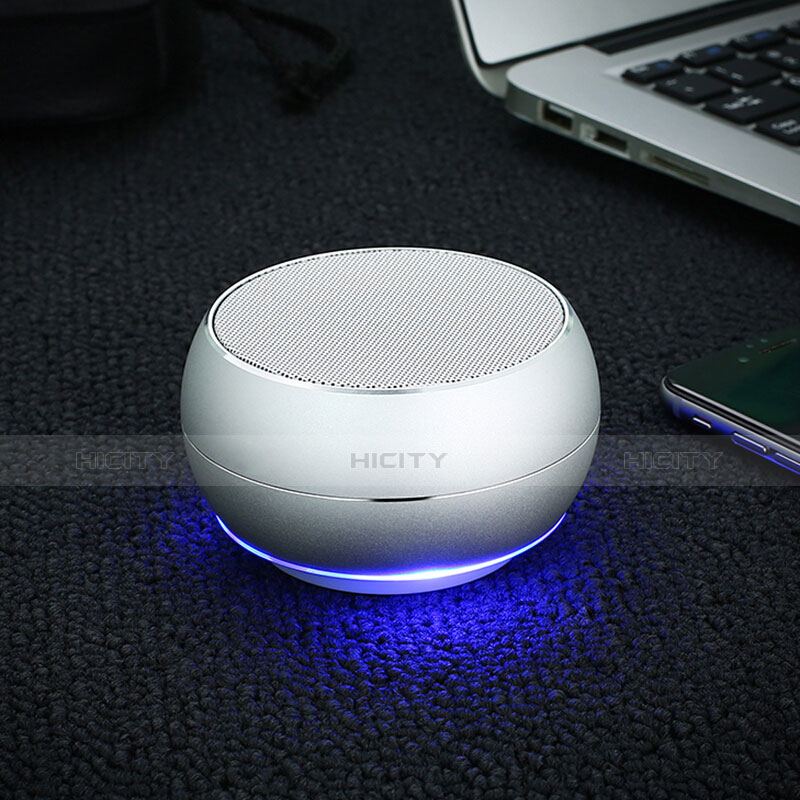 Altoparlante Casse Mini Bluetooth Sostegnoble Stereo Speaker Argento