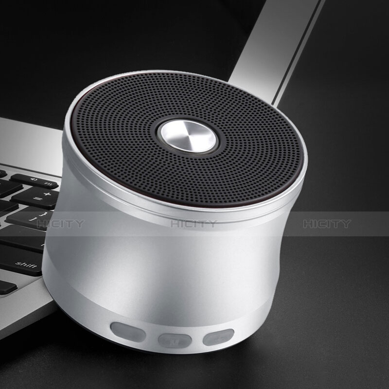 Altoparlante Casse Mini Bluetooth Sostegnoble Stereo Speaker S04 Argento