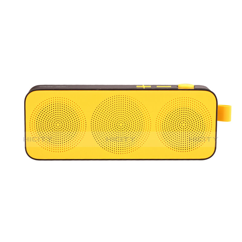 Altoparlante Casse Mini Bluetooth Sostegnoble Stereo Speaker S12 Giallo