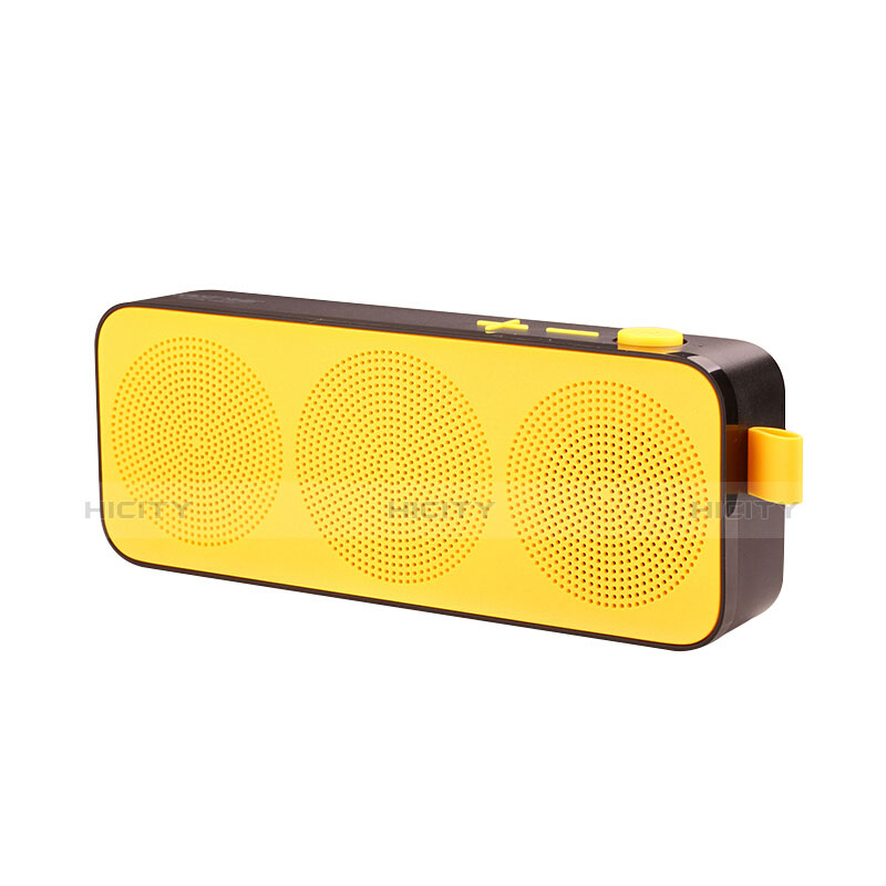 Altoparlante Casse Mini Bluetooth Sostegnoble Stereo Speaker S12 Giallo