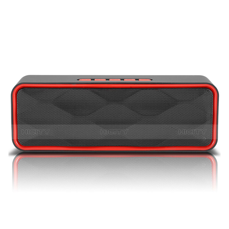 Altoparlante Casse Mini Bluetooth Sostegnoble Stereo Speaker S18 Rosso