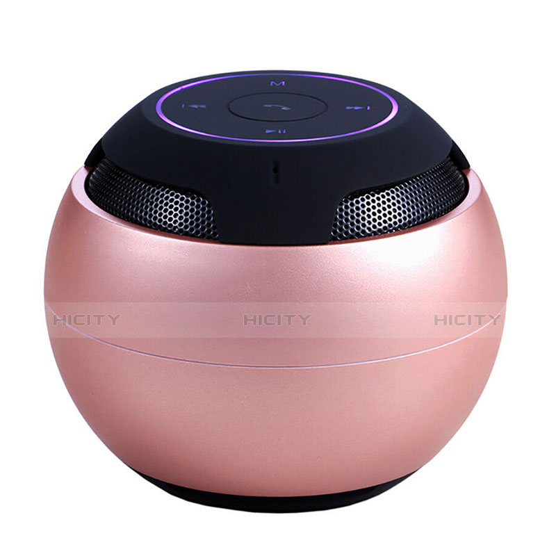 Altoparlante Casse Mini Bluetooth Sostegnoble Stereo Speaker S22 Oro Rosa