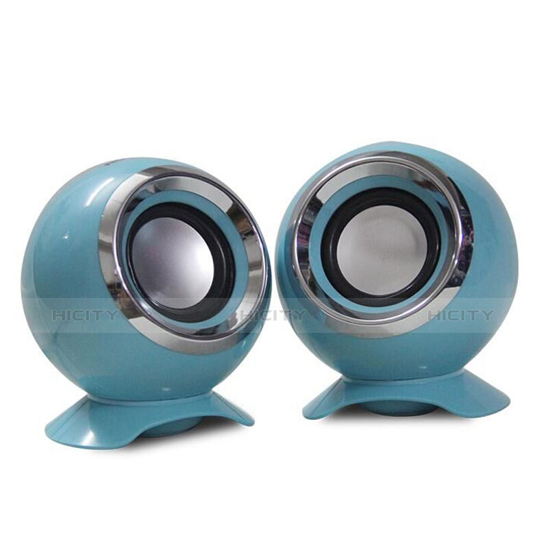 Altoparlante Casse Mini Sostegnoble Stereo Speaker Cielo Blu