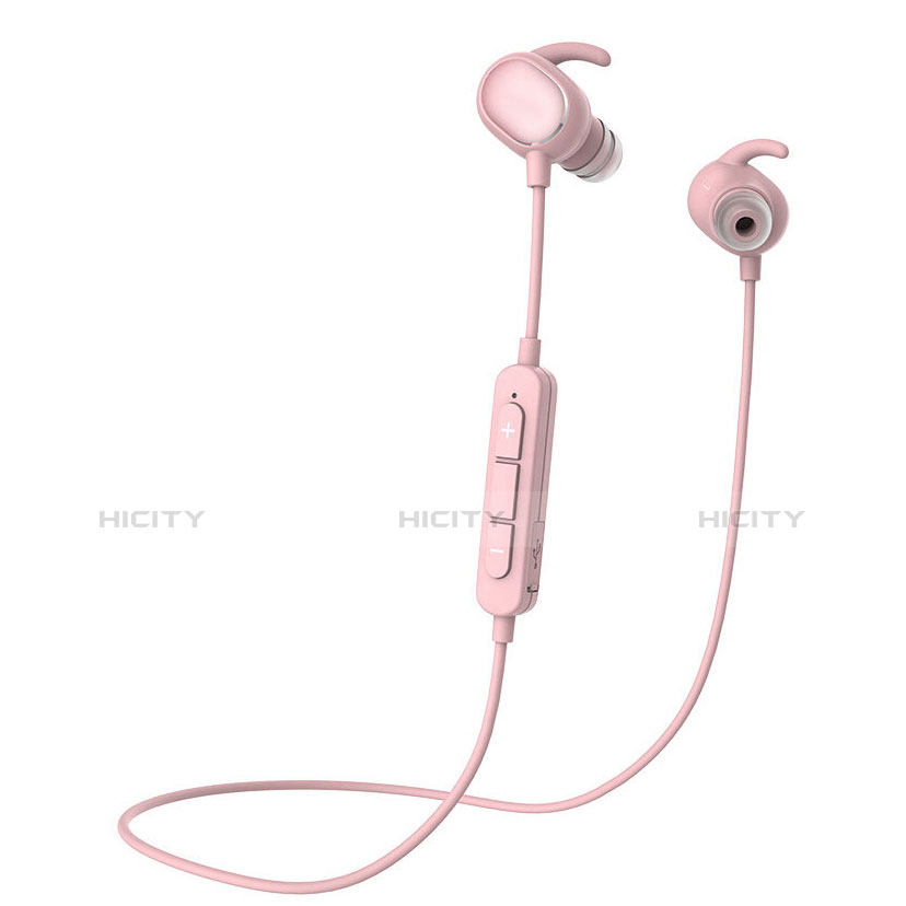 Auricolare Bluetooth Cuffie Stereo Senza Fili Sport Corsa H43 Rosa