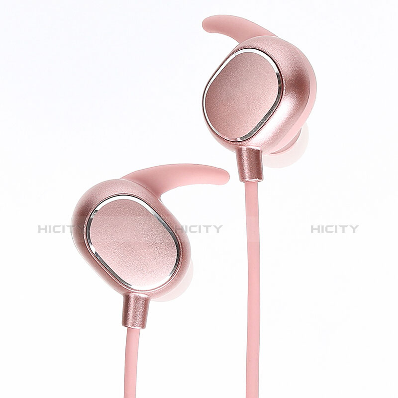 Auricolare Bluetooth Cuffie Stereo Senza Fili Sport Corsa H43 Rosa