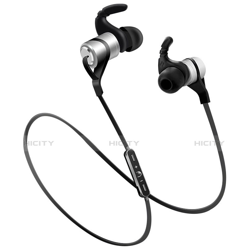 Auricolare Bluetooth Cuffie Stereo Senza Fili Sport Corsa H50 Argento