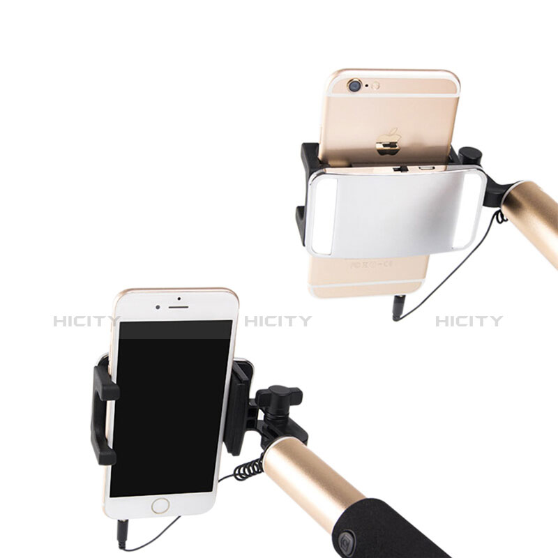 Bastoni Selfie Stick Asta Estensibile Cablato Universale S11 Oro