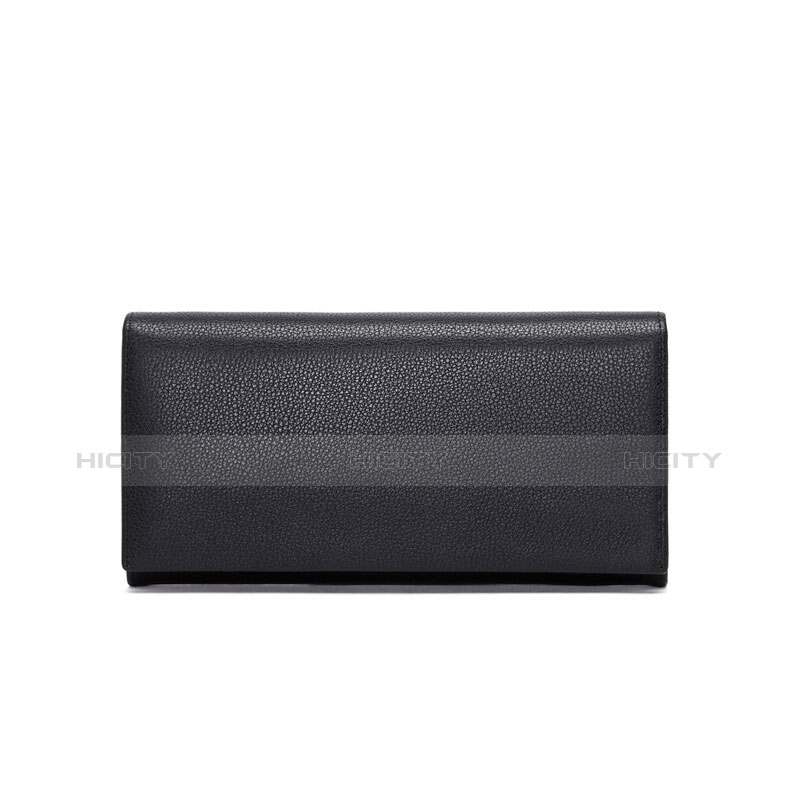 Borsetta Pochette Custodia In Pelle Lichee Pattern Universale Nero