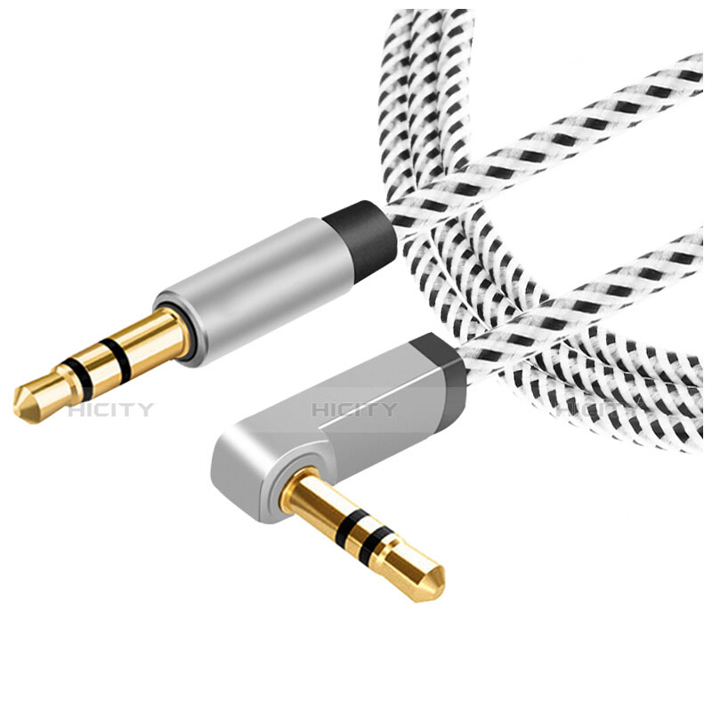 Cavo Audio Maschio a Maschio Jack 3.5mm AUX Stereo A08 Grigio