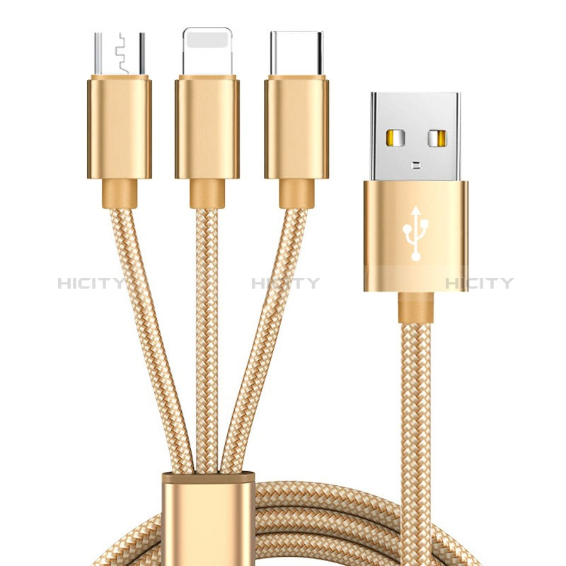 Cavo da Lightning USB a Cavetto Ricarica Carica Android Micro USB Type-C 3A H03