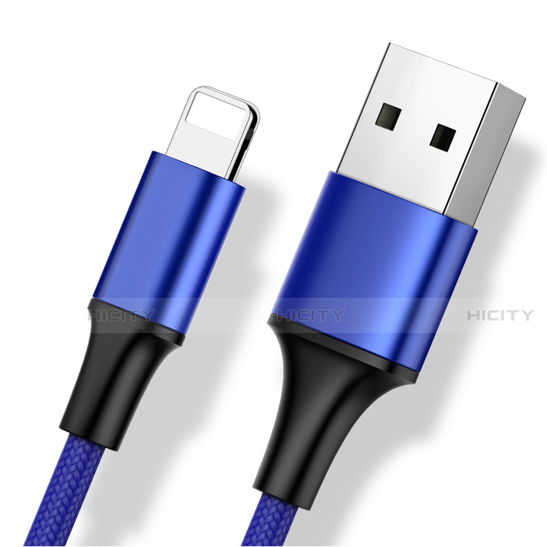 Cavo da Lightning USB a Cavetto Ricarica Carica Android Micro USB Type-C ML01 Blu