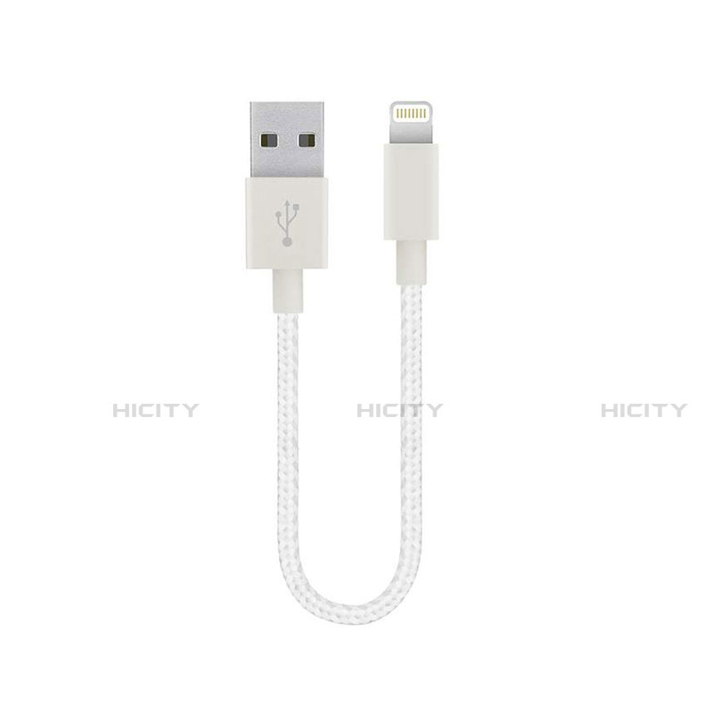 Cavo da USB a Cavetto Ricarica Carica 15cm S01 per Apple iPhone 6 Plus Bianco