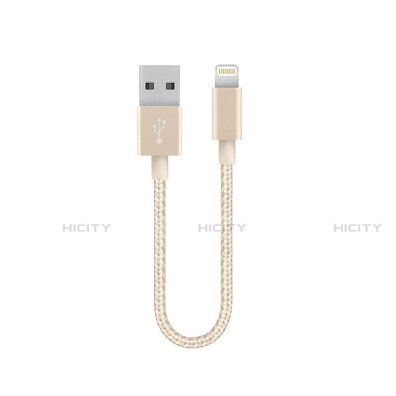 Cavo da USB a Cavetto Ricarica Carica 15cm S01 per Apple iPhone 7 Oro