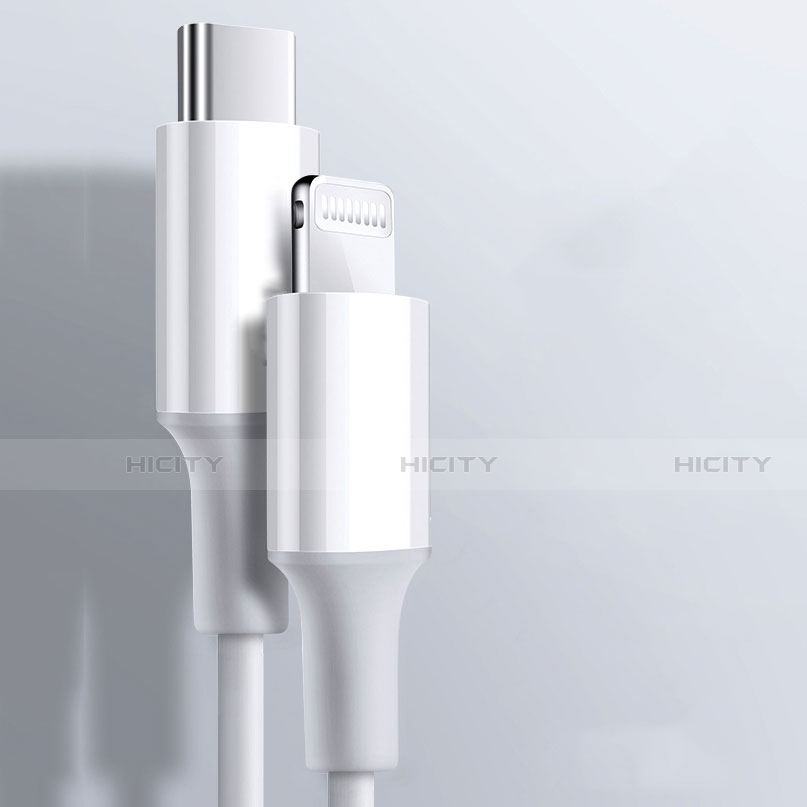 Cavo da USB a Cavetto Ricarica Carica C02 per Apple iPad Pro 11 (2018) Bianco