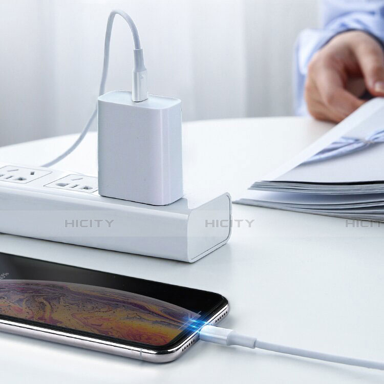 Cavo da USB a Cavetto Ricarica Carica C02 per Apple iPhone 8 Plus Bianco