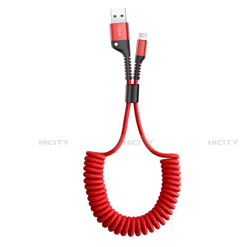 Cavo da USB a Cavetto Ricarica Carica C08 per Apple iPad 10.2 (2020) Rosso