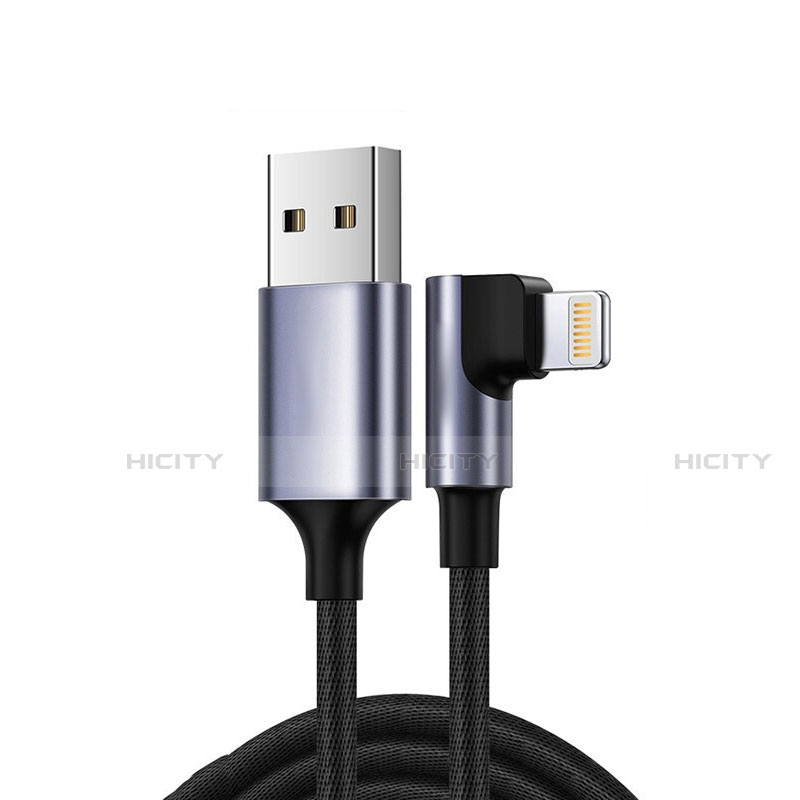 Cavo da USB a Cavetto Ricarica Carica C10 per Apple iPad Air 4 10.9 (2020) Nero