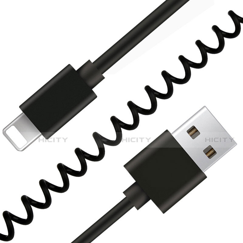 Cavo da USB a Cavetto Ricarica Carica D08 per Apple iPad Mini 4 Nero