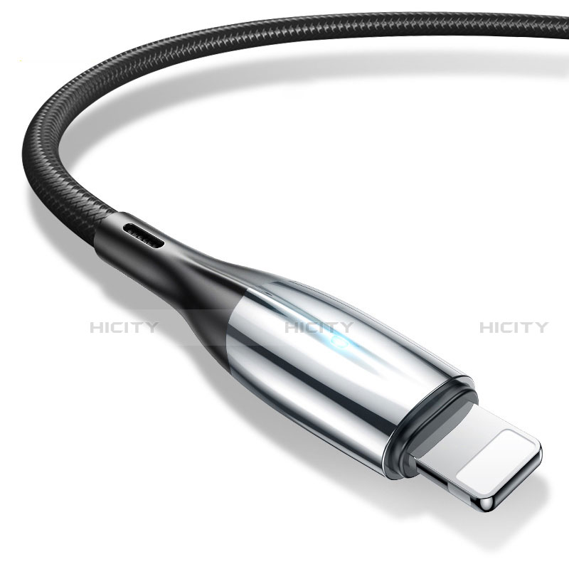 Cavo da USB a Cavetto Ricarica Carica D09 per Apple New iPad Pro 9.7 (2017) Nero