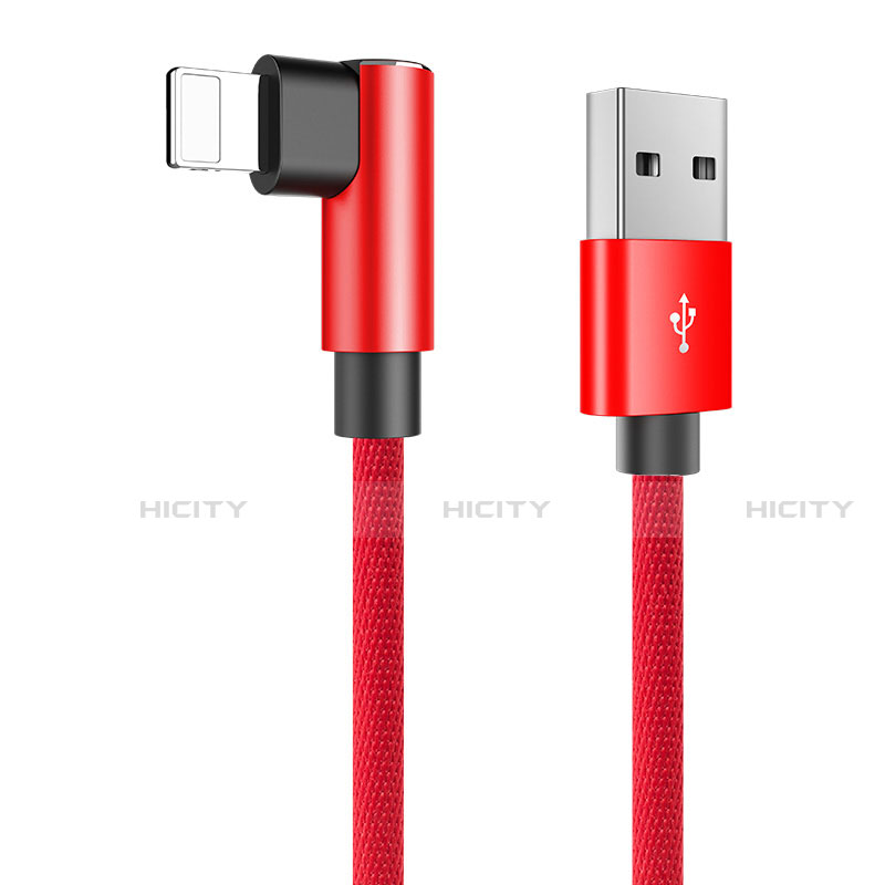Cavo da USB a Cavetto Ricarica Carica D16 per Apple iPhone 6 Plus Rosso