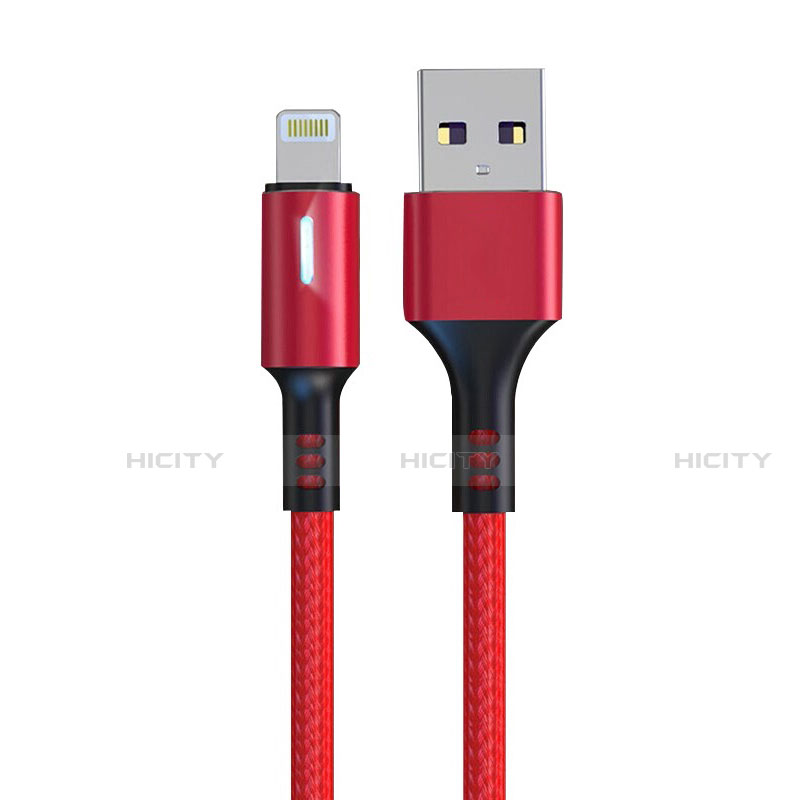 Cavo da USB a Cavetto Ricarica Carica D21 per Apple iPad 2 Rosso