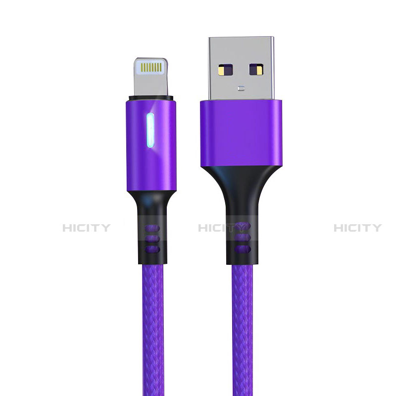 Cavo da USB a Cavetto Ricarica Carica D21 per Apple iPad Mini 2 Viola