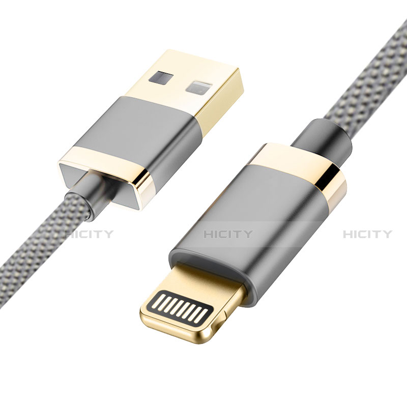 Cavo da USB a Cavetto Ricarica Carica D24 per Apple iPad 3 Grigio