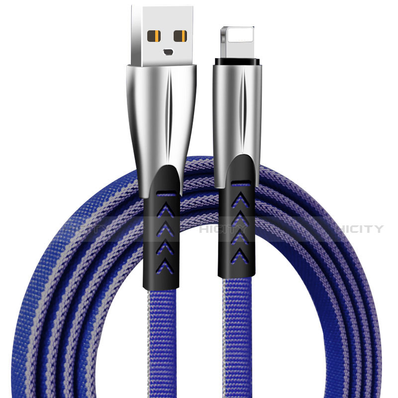 Cavo da USB a Cavetto Ricarica Carica D25 per Apple New iPad Air 10.9 (2020) Blu